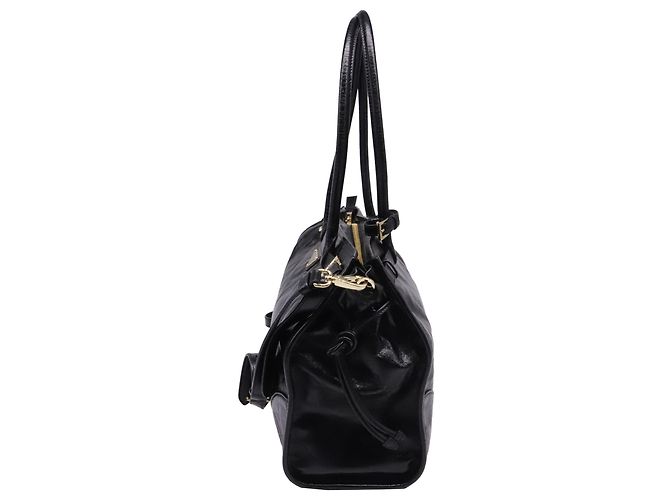 Borsa a tracolla Prada Bonnie Large in pelle di vitello nera Nero - vista 3