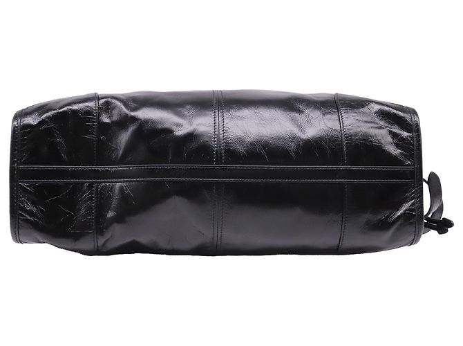 Borsa a tracolla Prada Bonnie Large in pelle di vitello nera Nero - vista 6