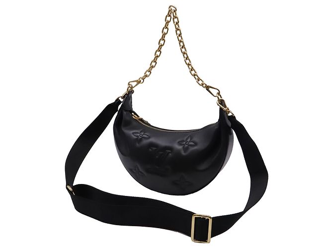 Bolsa de Ombro Louis Vuitton Over The Moon Bubblegram em Couro Preto - vista 2