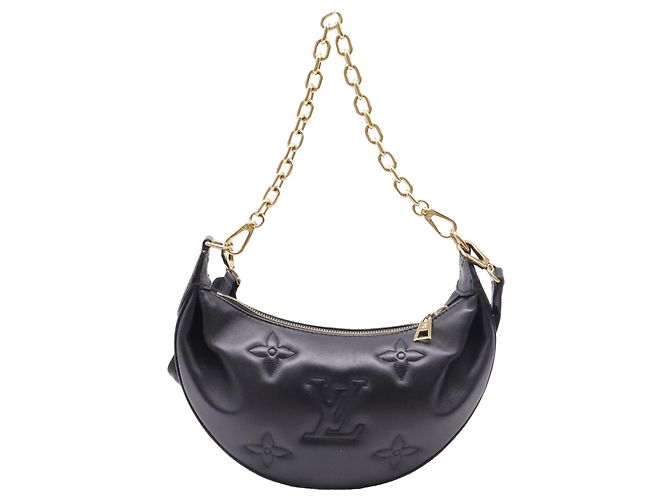 Bolsa de Ombro Louis Vuitton Over The Moon Bubblegram em Couro Preto - vista 4