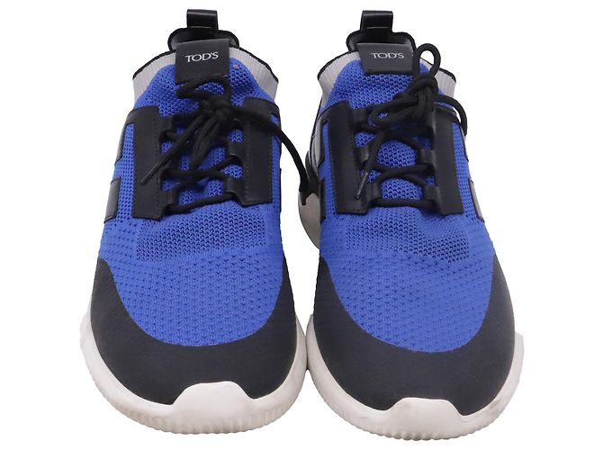 Sneakers Tod's No-Code in poliestere blu - vista 2