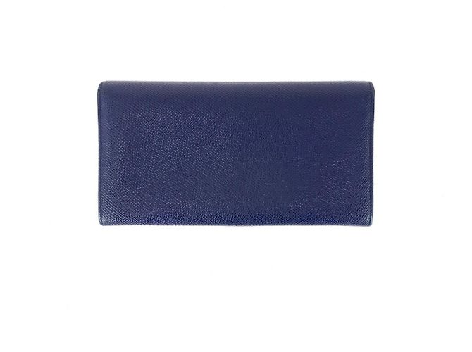 Portafoglio lungo Bulgari blu - vista 2