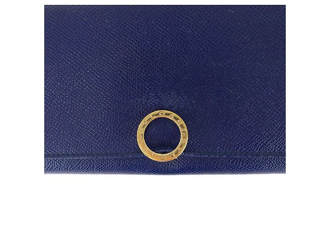 Portafoglio lungo Bulgari blu - vista 6