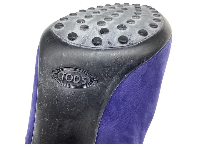 Décolleté Tod's in camoscio blu - vista 6