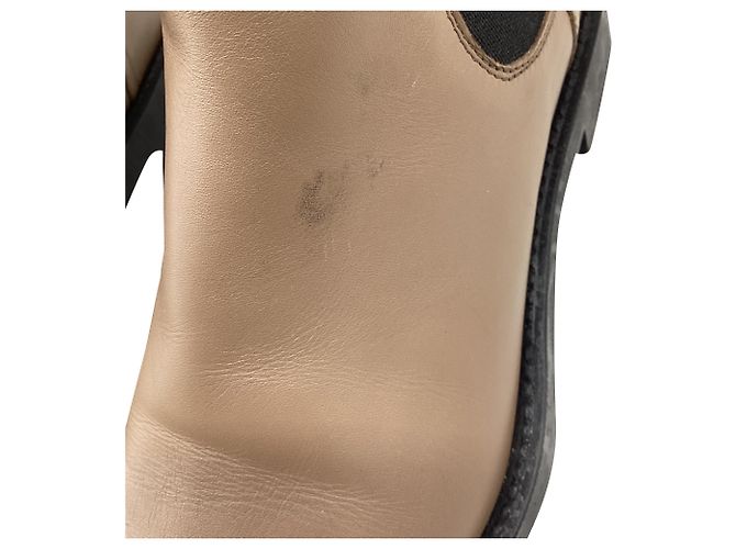Botines Chelsea Tod's en piel beige - vista 6