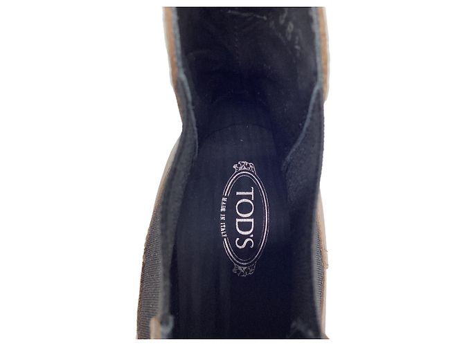 Botines Chelsea Tod's en piel beige - vista 8