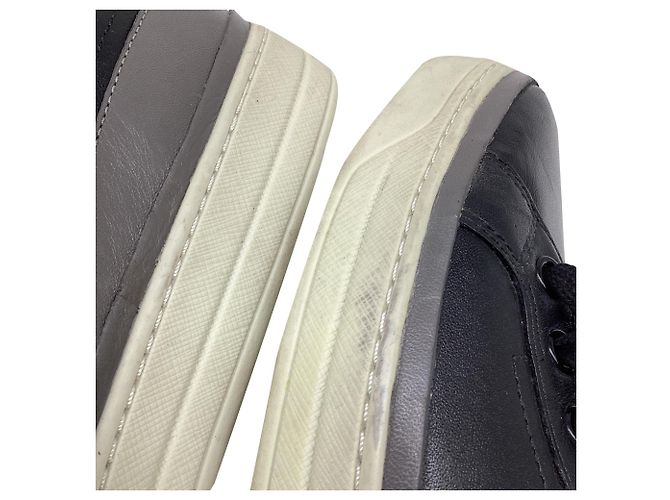 Sneakers basse Prada Sport in pelle nera Nero - vista 12