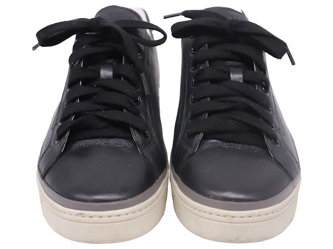 Sneakers basse Prada Sport in pelle nera Nero - vista 2