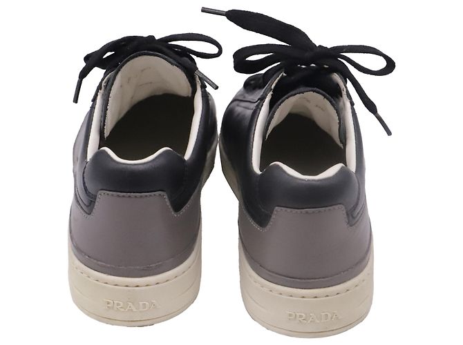 Sneakers basse Prada Sport in pelle nera Nero - vista 5