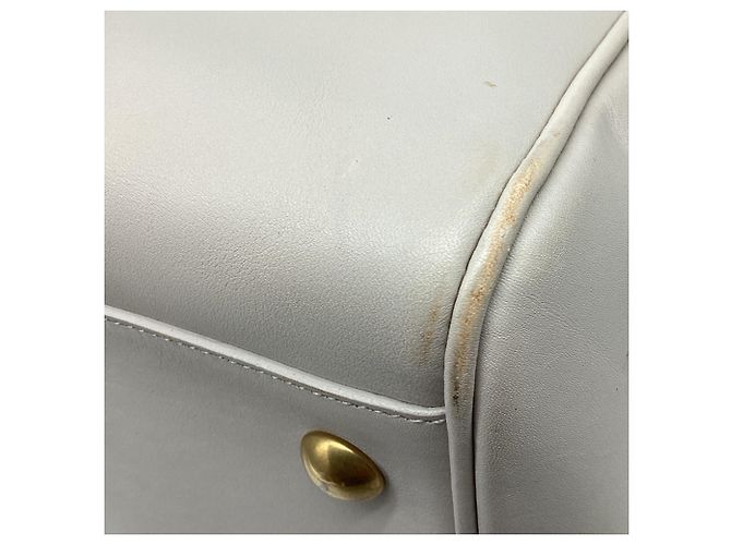 Autre Marque Mala Duffle Classic Saint Laurent em pele branca Branco - vista 12