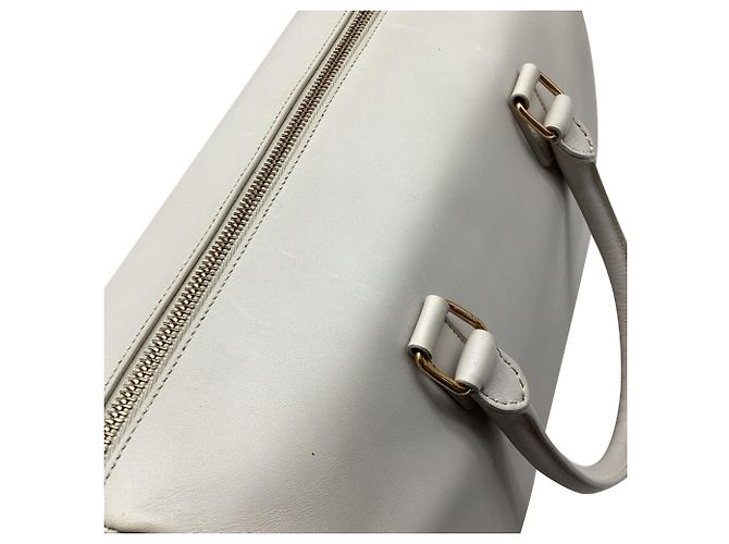 Autre Marque Mala Duffle Classic Saint Laurent em pele branca Branco - vista 13