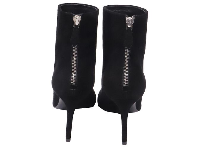 Stivaletti con tacco alto Prada in camoscio nero - vista 5