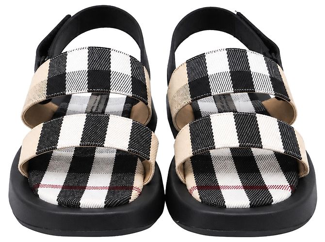 Burberry Vintage Check Slingback-Sandalen aus multicoloured Canvas Mehrfarben - Ansicht 2