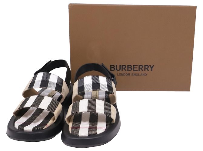 Burberry Vintage Check Slingback-Sandalen aus multicoloured Canvas Mehrfarben - Ansicht 6