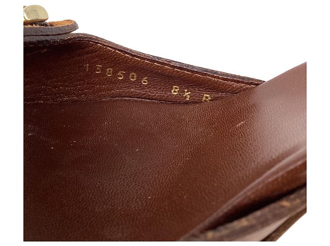 Mules con tacco Gucci Horsebit in pelle marrone - vista 9