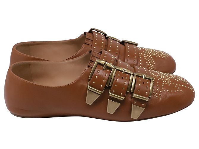 Ballerine Chloé Susanna in pelle marrone - vista 3