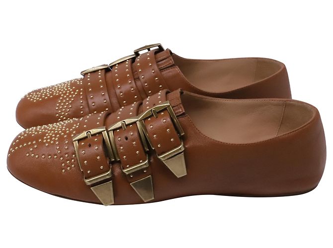 Ballerine Chloé Susanna in pelle marrone - vista 4