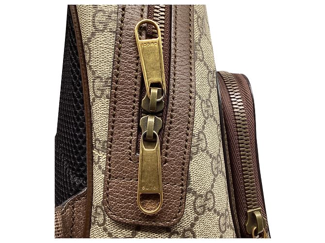 Gucci Small Ophidia Backpack in Beige Coated Canvas Multiple colors - view 14