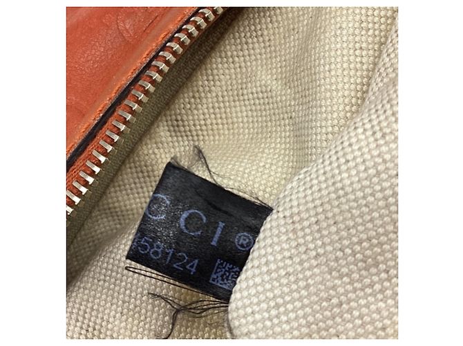 Borsa Satchel 2 vie Gucci Guccissima Sukey in pelle Rust Orange - vista 6
