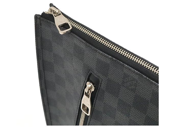 Louis Vuitton Damier Graphite Pochette Document Nero - vista 4
