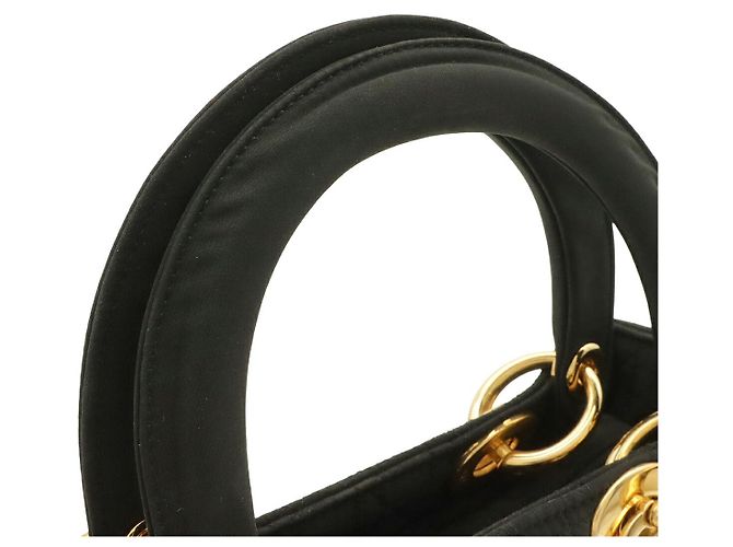 Borsa Dior Lady Dior Cannage Medium Nero - vista 4