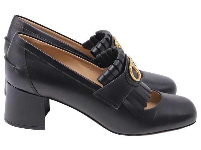 Valentino Garavani Décolleté Brogue Valentino con trafori in pelle nera Nero - vista 3