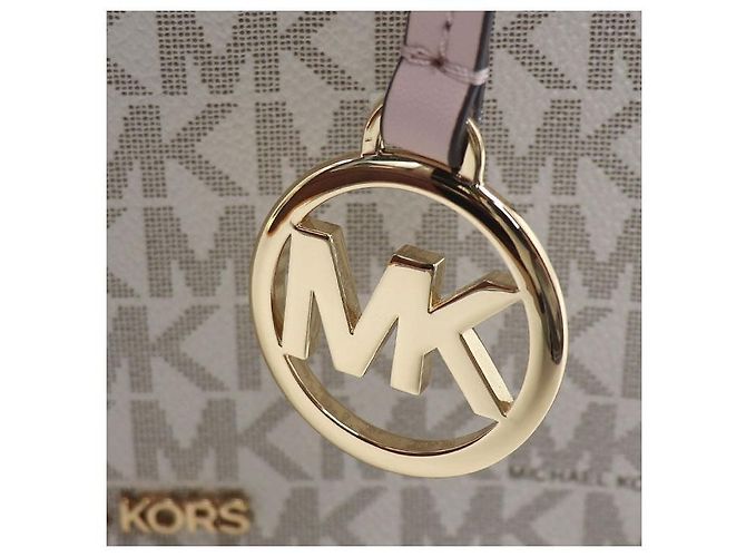Michael Kors Mini Tote Borsa a tracolla 2 vie in PVC Rosa - vista 5
