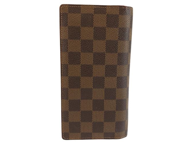 Louis Vuitton Damier Portefeuille Brazza Long Wallet Castaño - vista 2