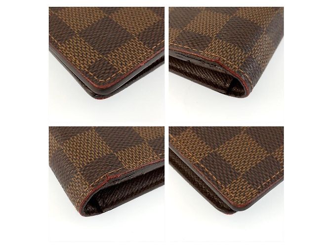 Louis Vuitton Damier Portefeuille Brazza Long Wallet Castaño - vista 4