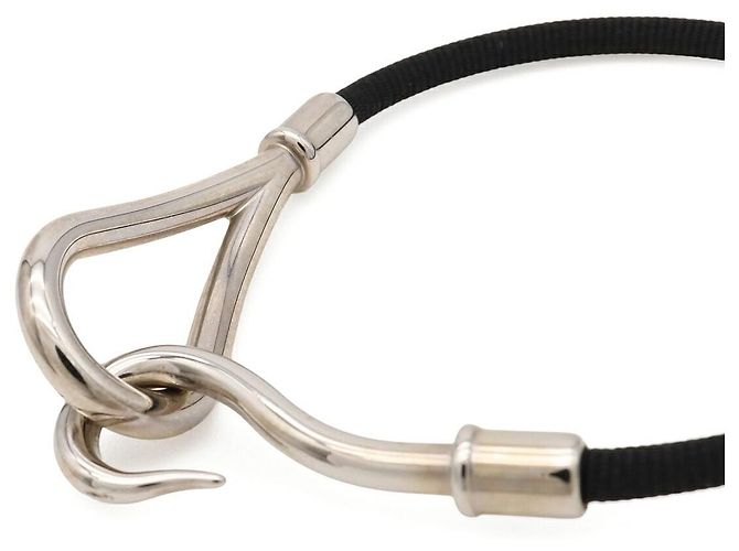Hermès Bracciale Jumbo Hermes Nero - vista 3