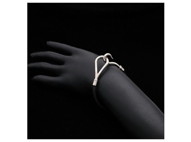 Hermès Bracciale Jumbo Hermes Nero - vista 7