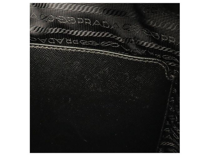 Borsa Tote Prada in nylon nera Nero - vista 8