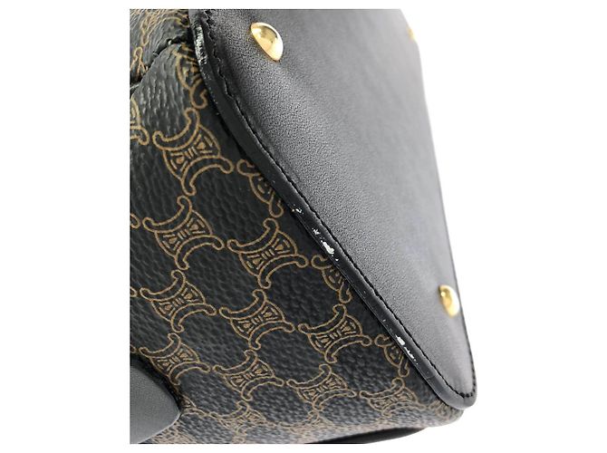 Céline Borsa in tela rivestita Celine Nero - vista 3