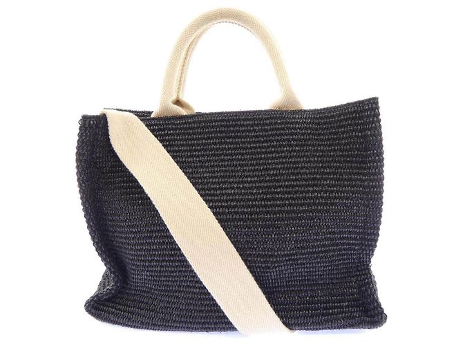 Borsa Tote Marni EAST-WEST Nero - vista 3