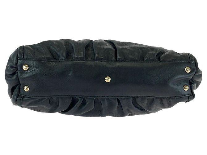 Gucci Abby Shopper Schultertasche aus schwarzem Leder - Ansicht 10