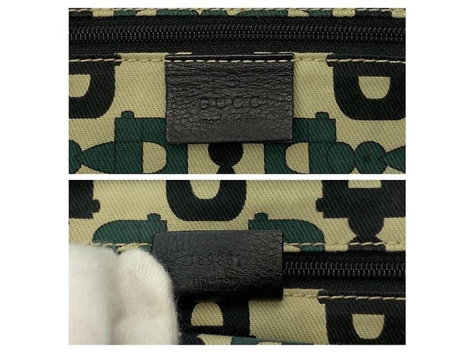 Gucci Abby Shopper Schultertasche aus schwarzem Leder - Ansicht 4