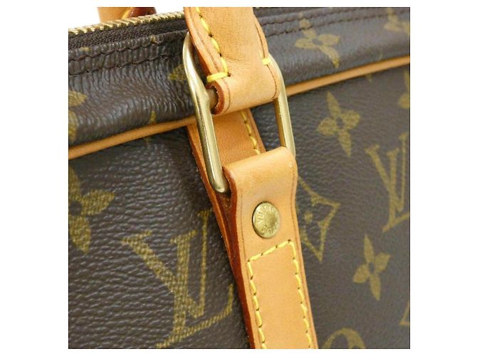 Louis Vuitton Porte-Documents Voyage Monogram Document Bag Metallico Bronzo - vista 6