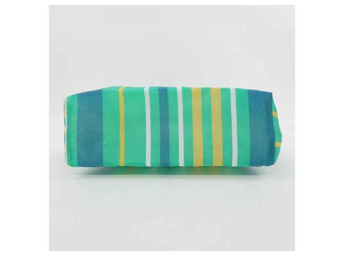 Marni Borsa MARNI MARKET STRIPE MINI Verde - vista 4
