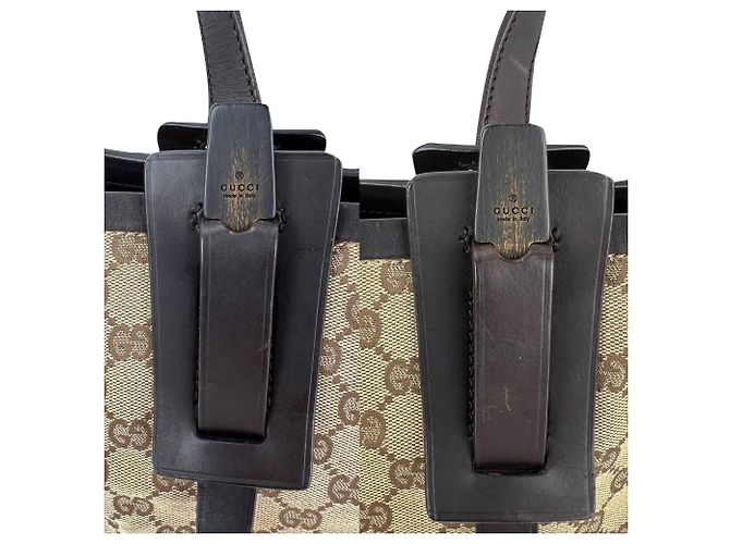 Gucci GG Canvas Dark Brown Tote Braun - Ansicht 9