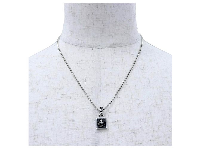 Collana Croce Chrome Hearts 925 Argento Metallico - vista 3