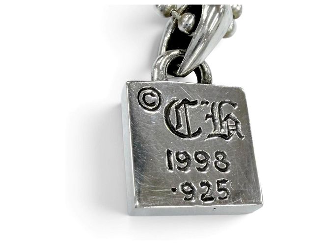 Collana Croce Chrome Hearts 925 Argento Metallico - vista 4