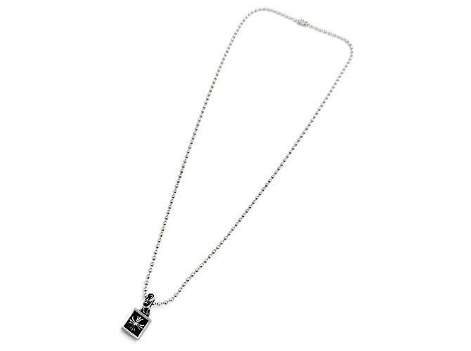 Collana Croce Chrome Hearts 925 Argento Metallico - vista 5
