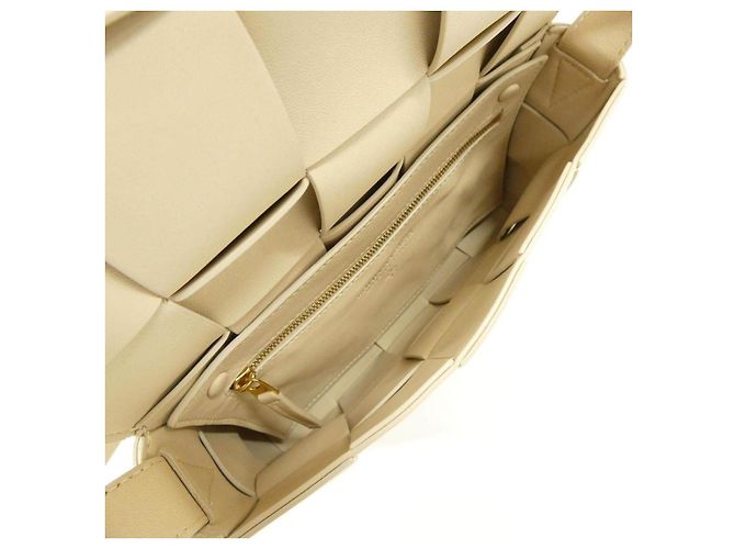Borsa a tracolla in vitello Bottega Veneta Marrone Beige - vista 7