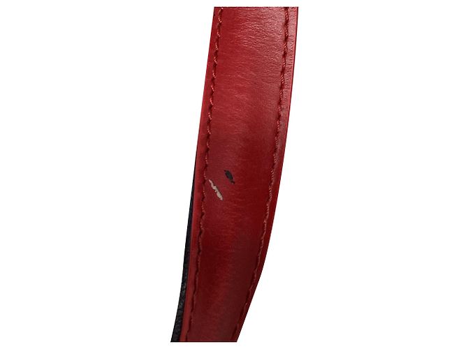Borsa Louis Vuitton Saint Jacques PM in pelle rossa Stampa python - vista 12