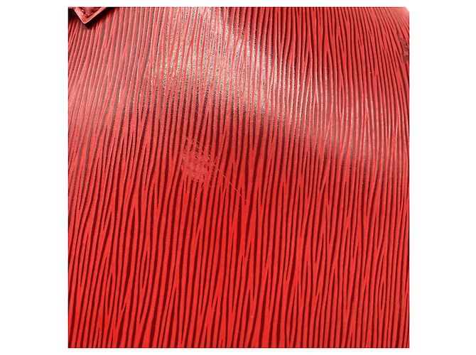 Borsa Louis Vuitton Saint Jacques PM in pelle rossa Stampa python - vista 15
