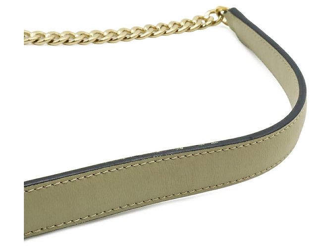 Borsa a tracolla con catena Anagram Avenue in pelle Loewe Marrone Beige - vista 5