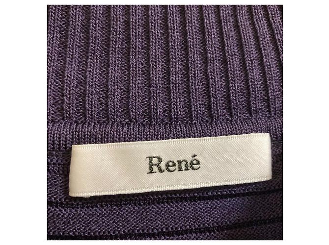 Autre Marque Top de punto Rene Pearl Ribbon Púrpura - vista 5