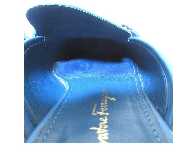 Salvatore Ferragamo VIAGGIO Mules Blau - Ansicht 9