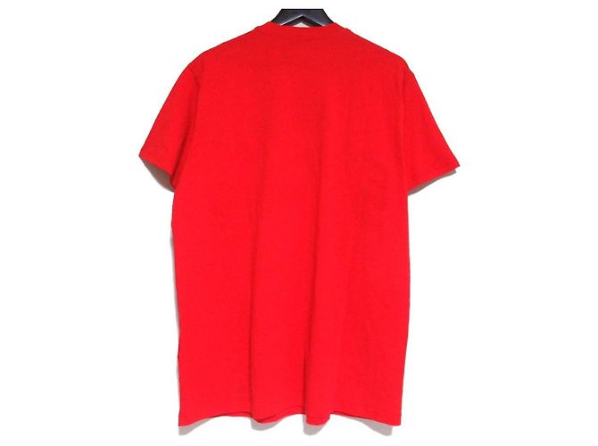 T-shirt Oversized Givenchy con Logo Ricamato Rosso - vista 2