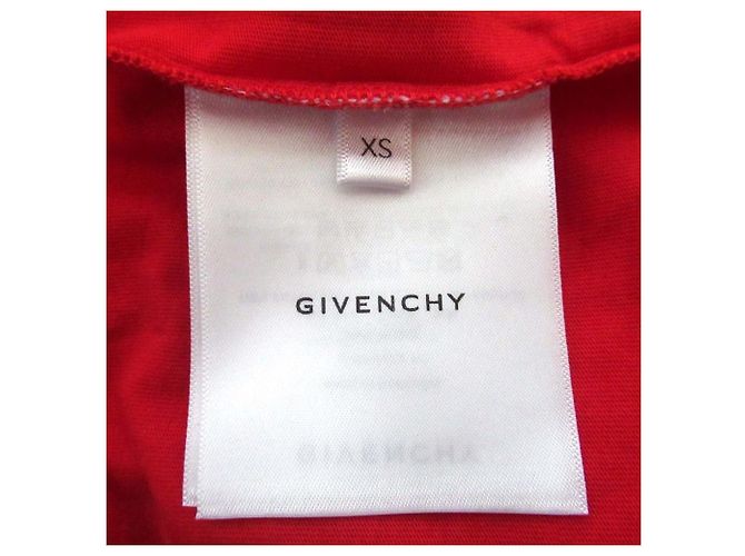 T-shirt Oversized Givenchy con Logo Ricamato Rosso - vista 4